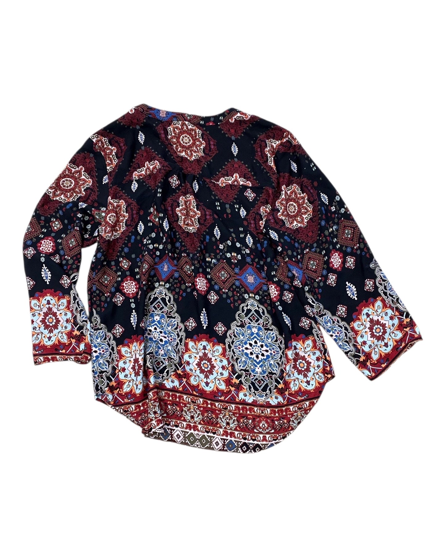 Top 3/4 Sleeve By Maurices In Black, Size:S