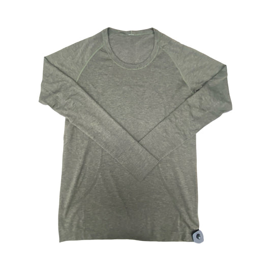 Athletic Top Ls Crewneck By Lululemon In Green, Size:12