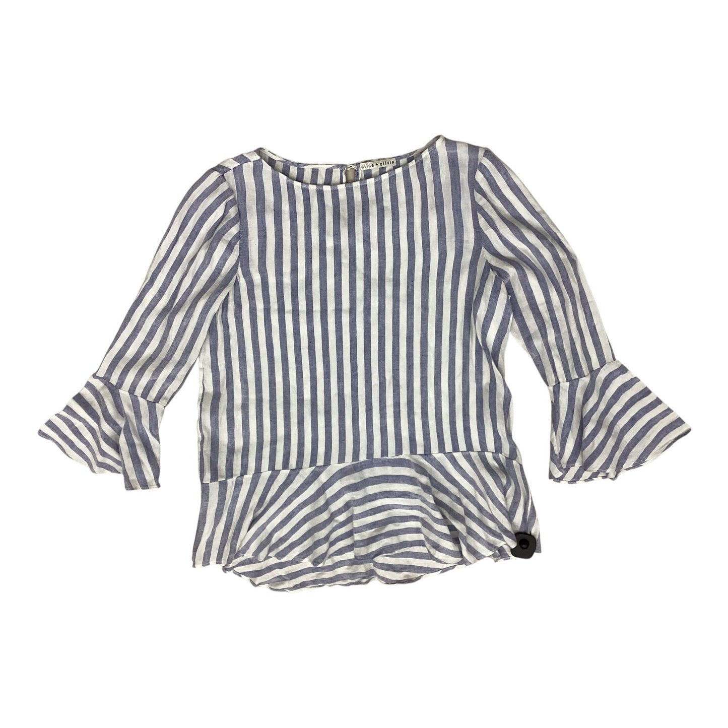 Top Ls Designer By Alice + Olivia In Striped Pattern, Size:L