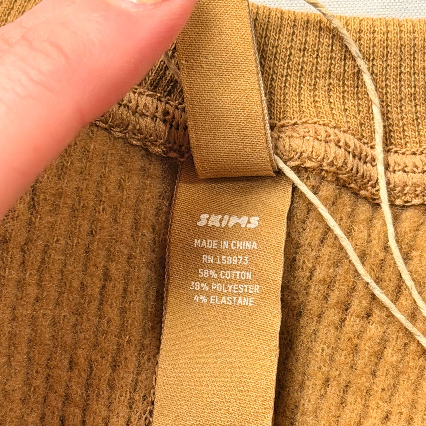 Top Long Sleeve By Skims In Brown, Size: M