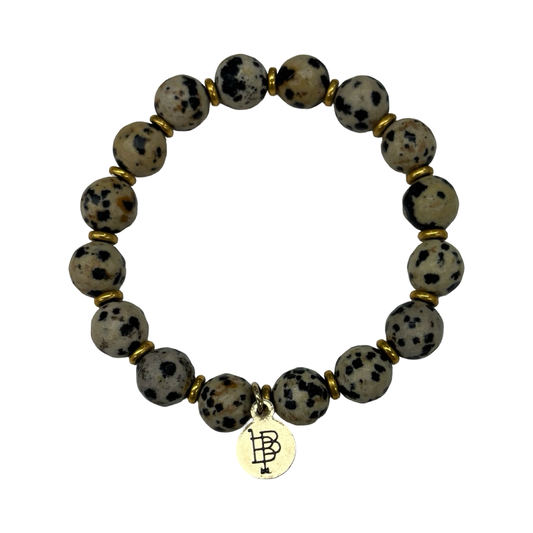 Bracelet Beaded By Clothes Mentor In Brown & Cream