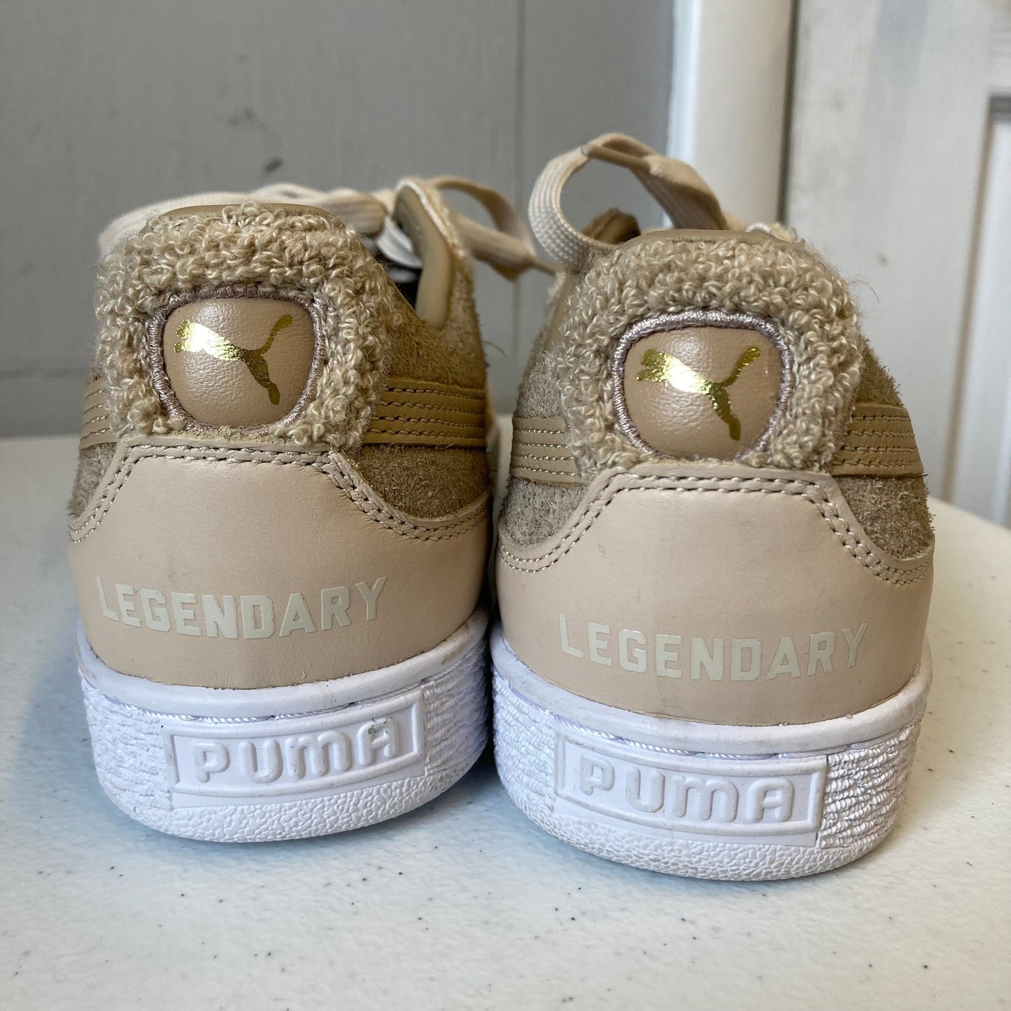 Shoes Sneakers By Puma In Tan, Size:9