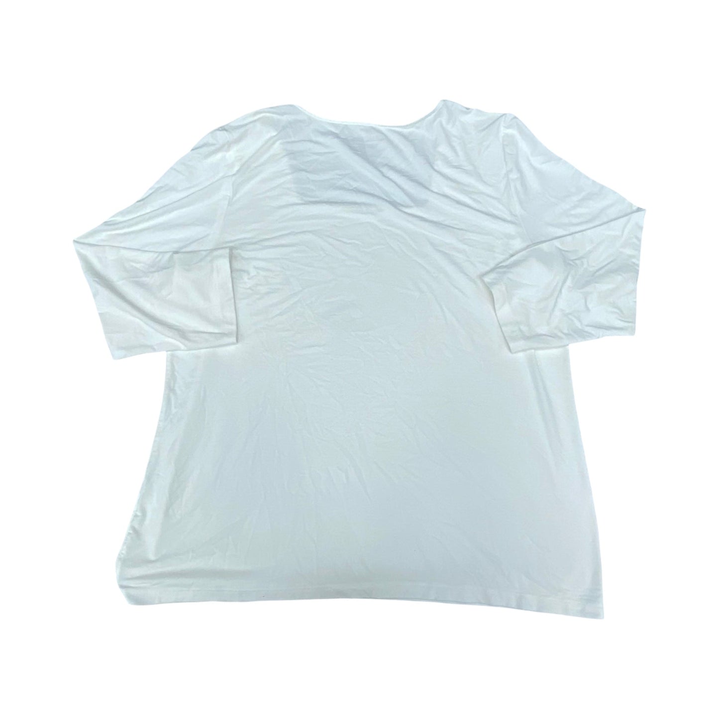 Top 3/4 Sleeve By Chicos In White, Size:Xl