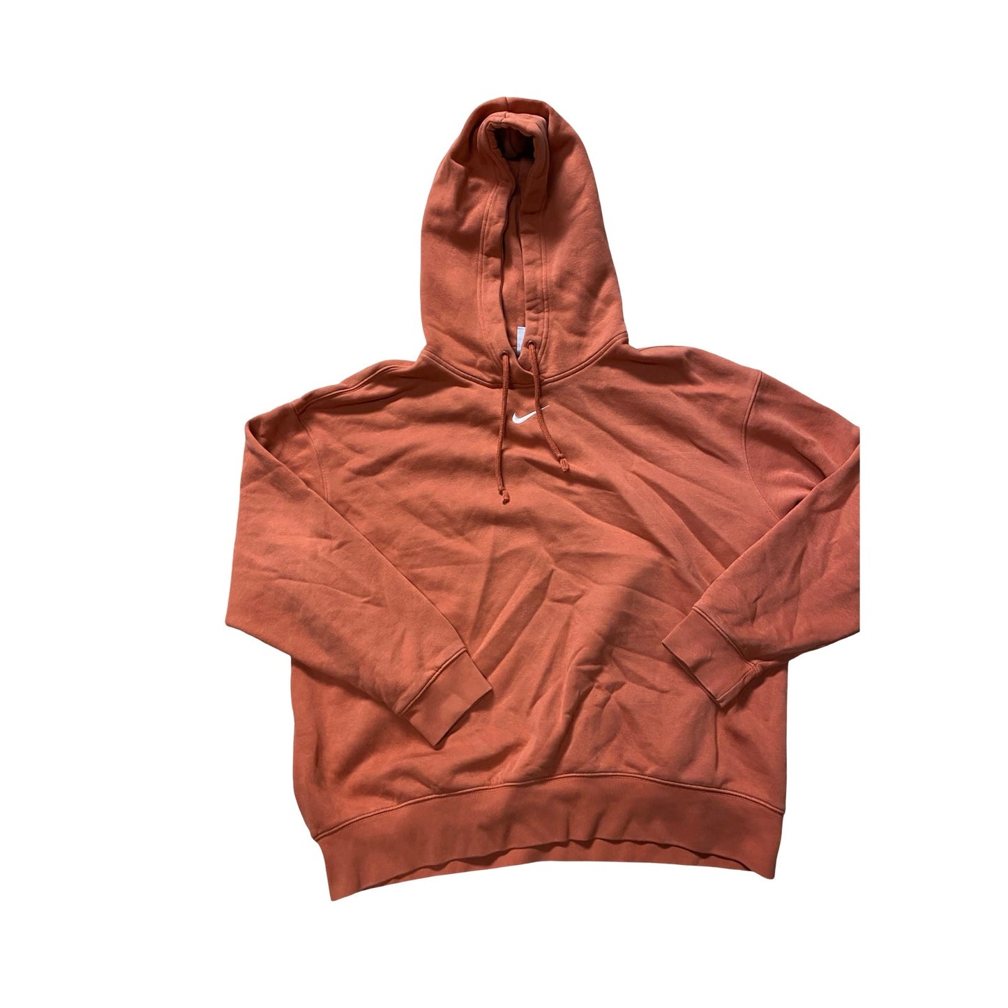 Sweatshirt Hoodie By Nike In Orange, Size:M