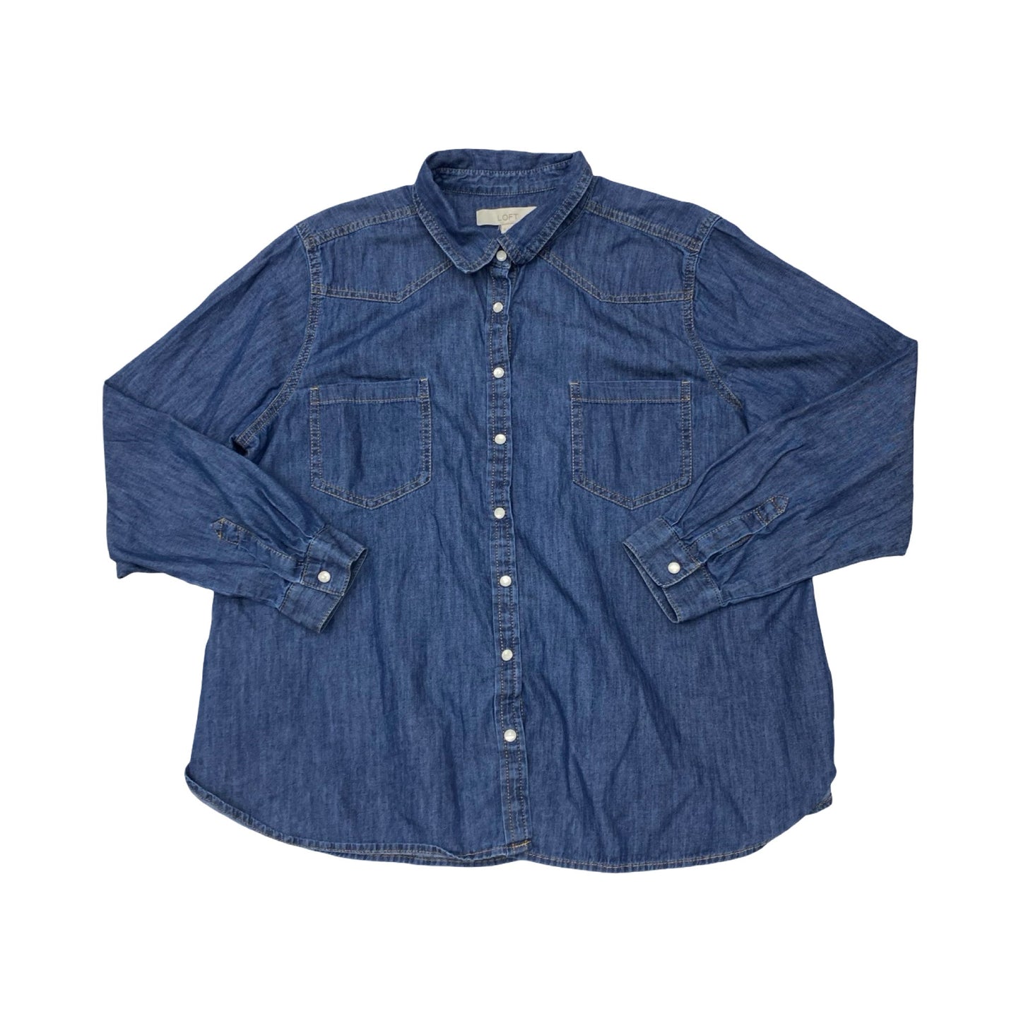 Top Ls By Loft In Blue, Size:Xl