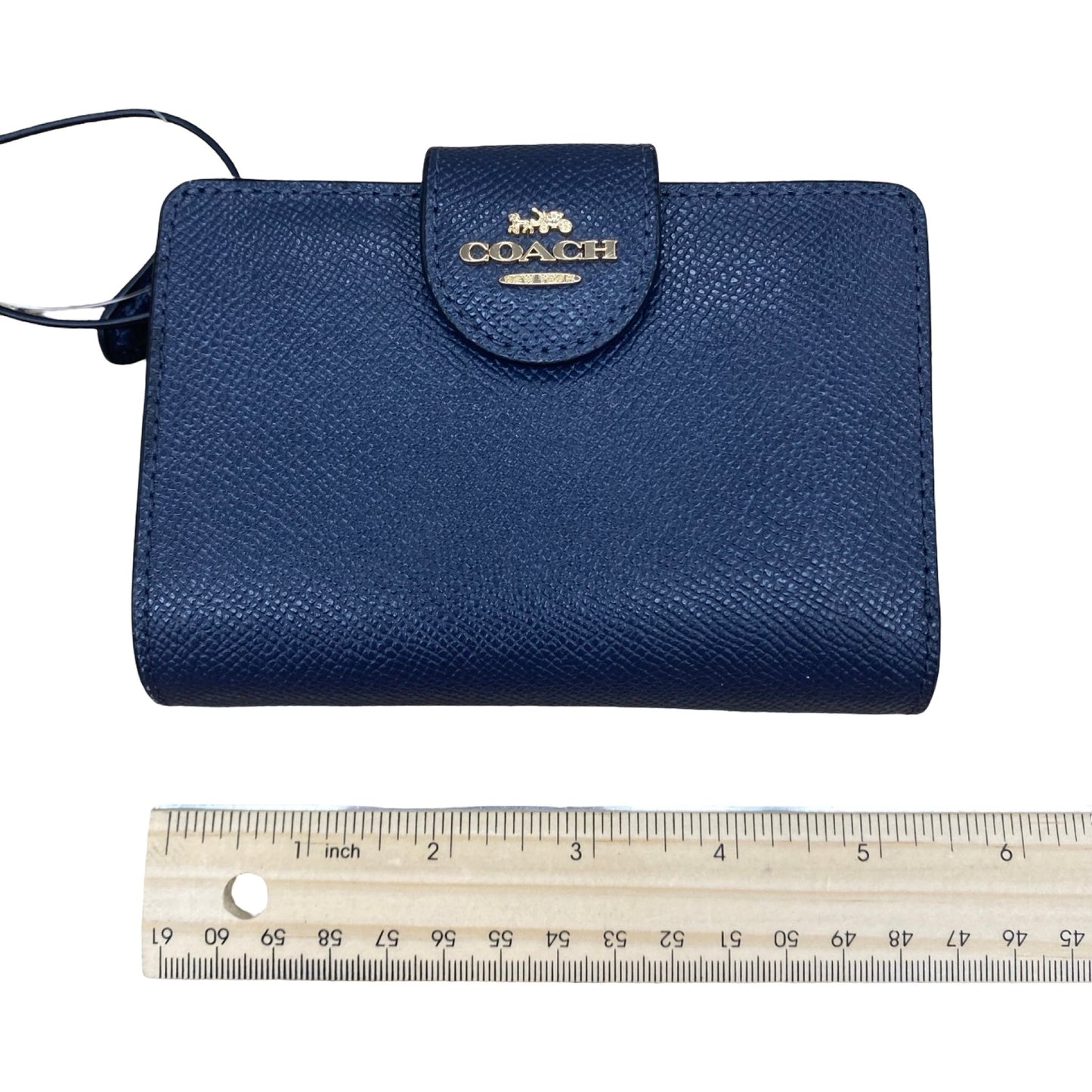 Wallet Designer By Coach In Navy, Size:Small