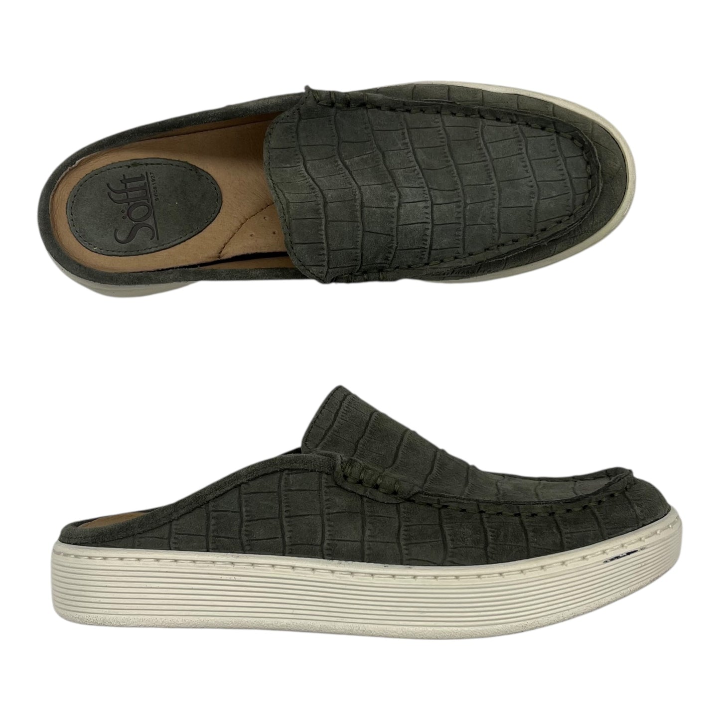 Shoes Flats By Sofft In Green, Size:6