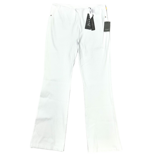 Jeans Flared By Lysse In White Denim, Size: Xl