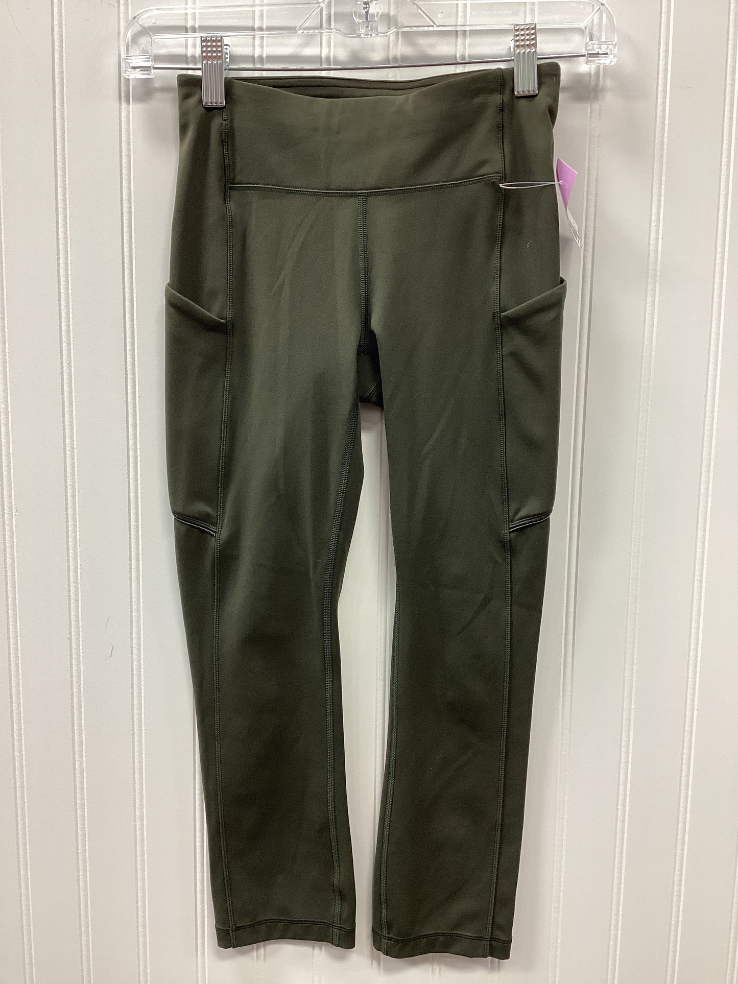 Athletic Leggings Capris By Lululemon In Green, Size:2
