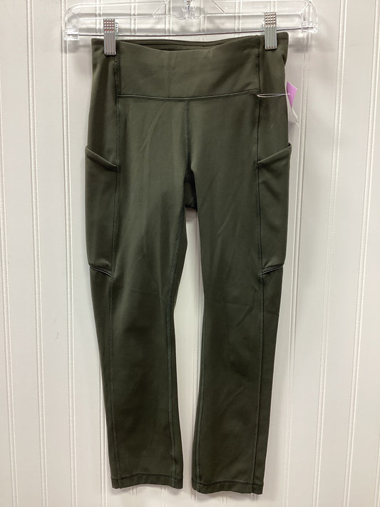 Athletic Leggings Capris By Lululemon In Green, Size:2