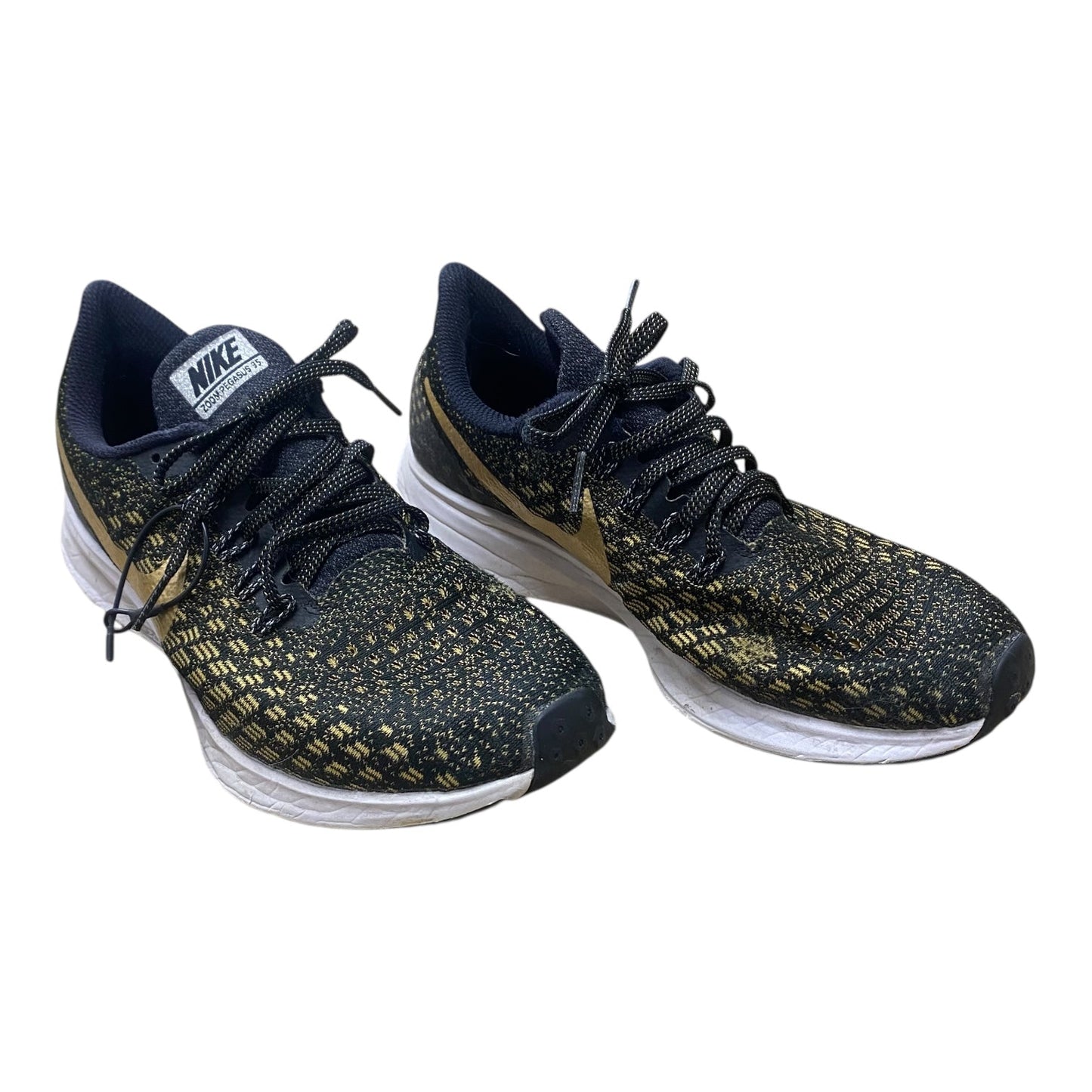 Shoes Athletic By Nike In Black & Gold, Size:8