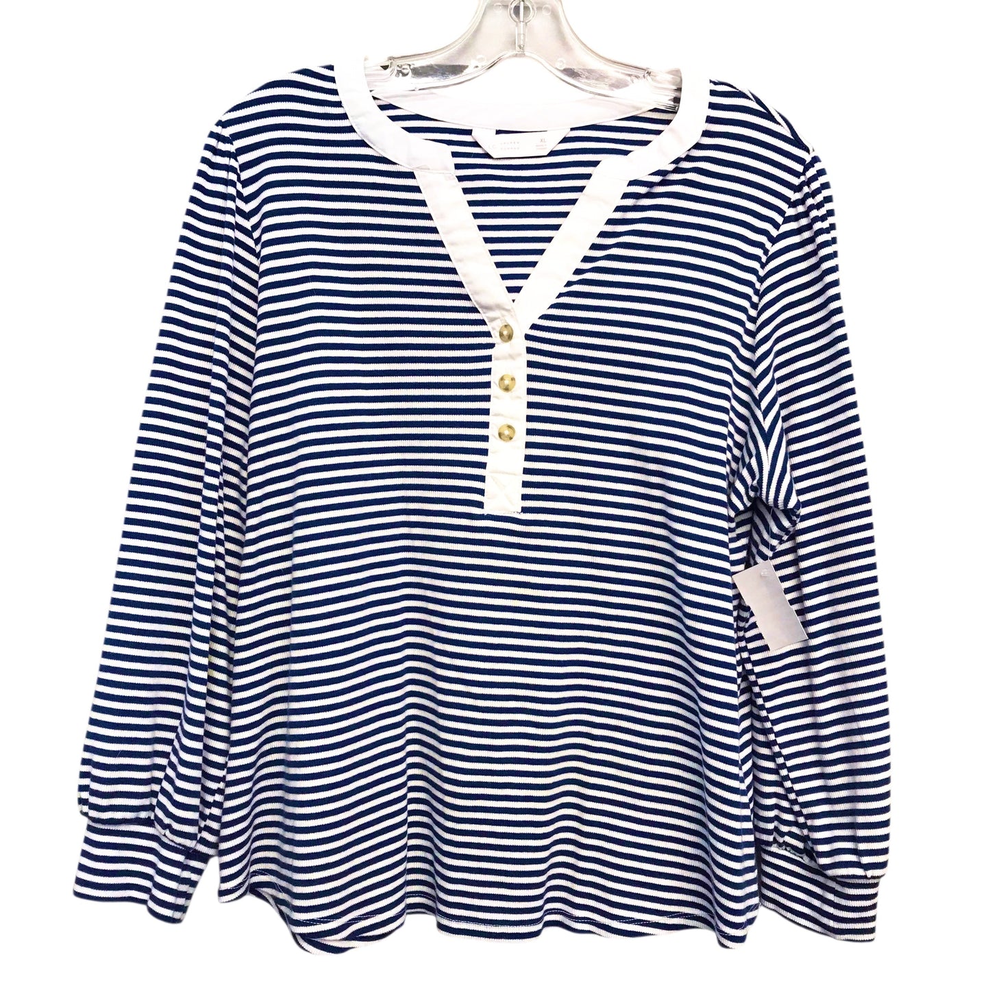 Top Ls By Lc Lauren Conrad In Striped Pattern, Size:Xl