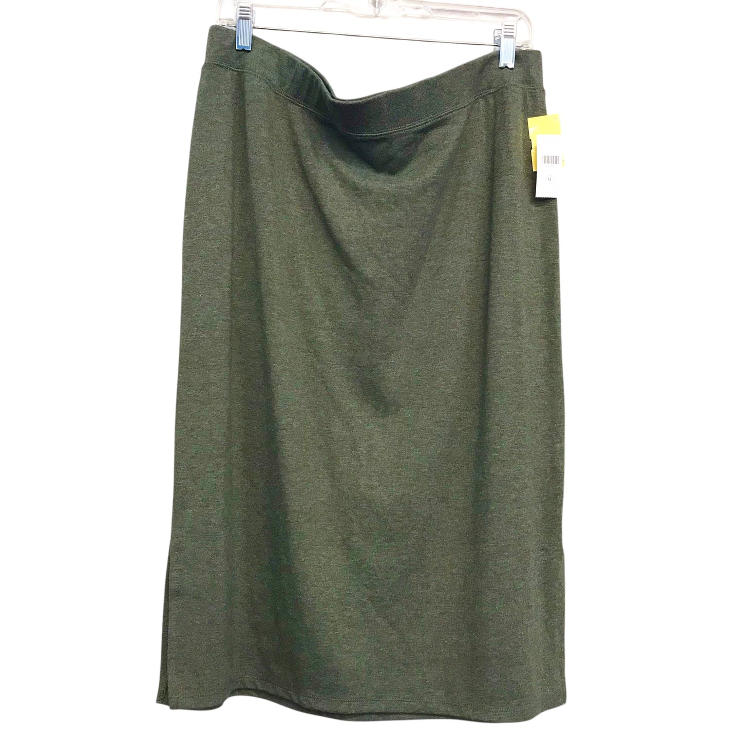 Skirt Midi By Anthropologie In Green, Size:16