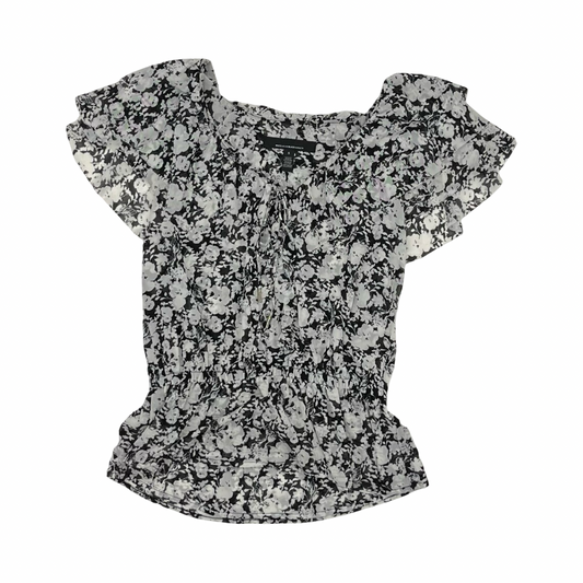 Blouse Ss By White House Black Market In Black & White, Size:S