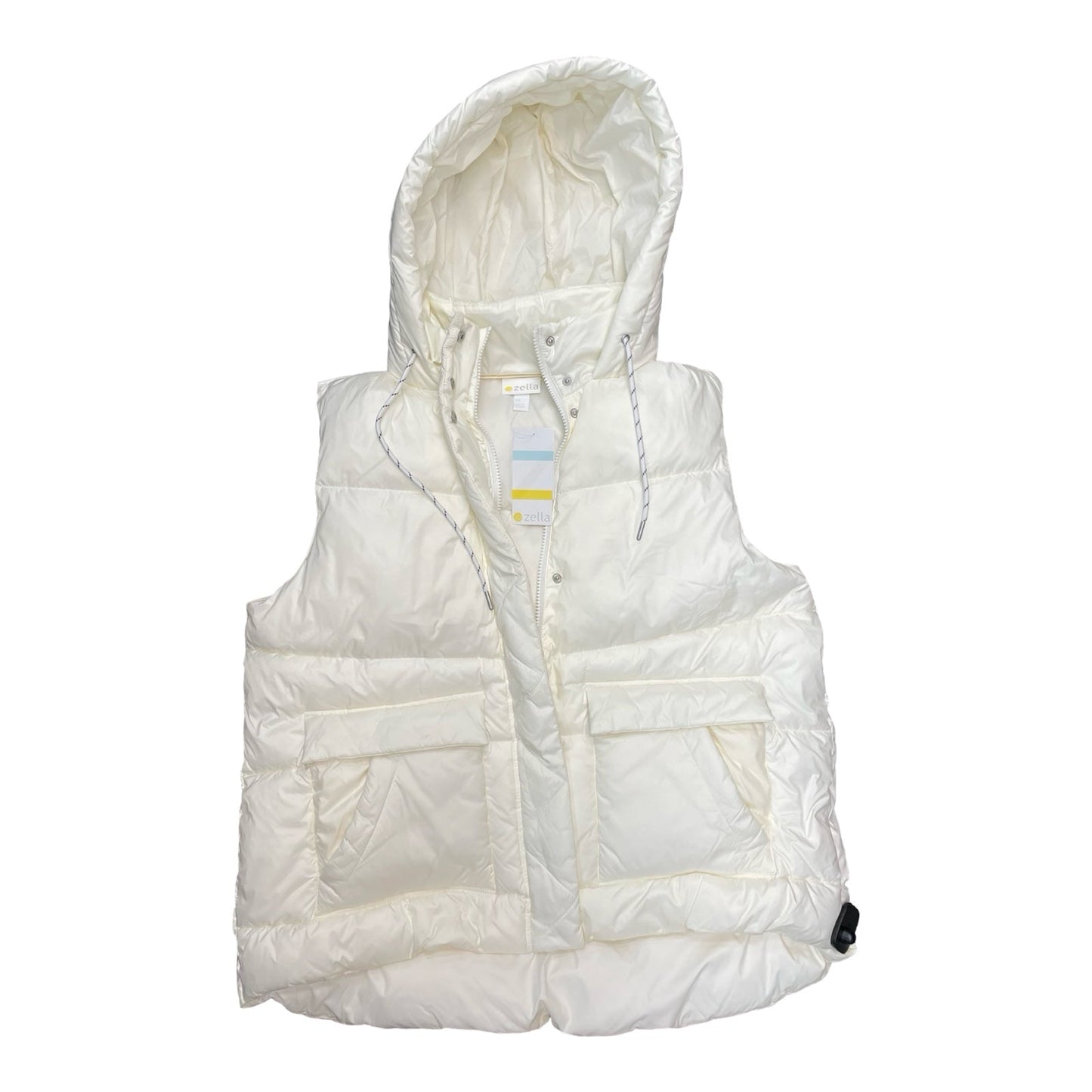 Vest Puffer & Quilted By Zella In Cream, Size:Xl