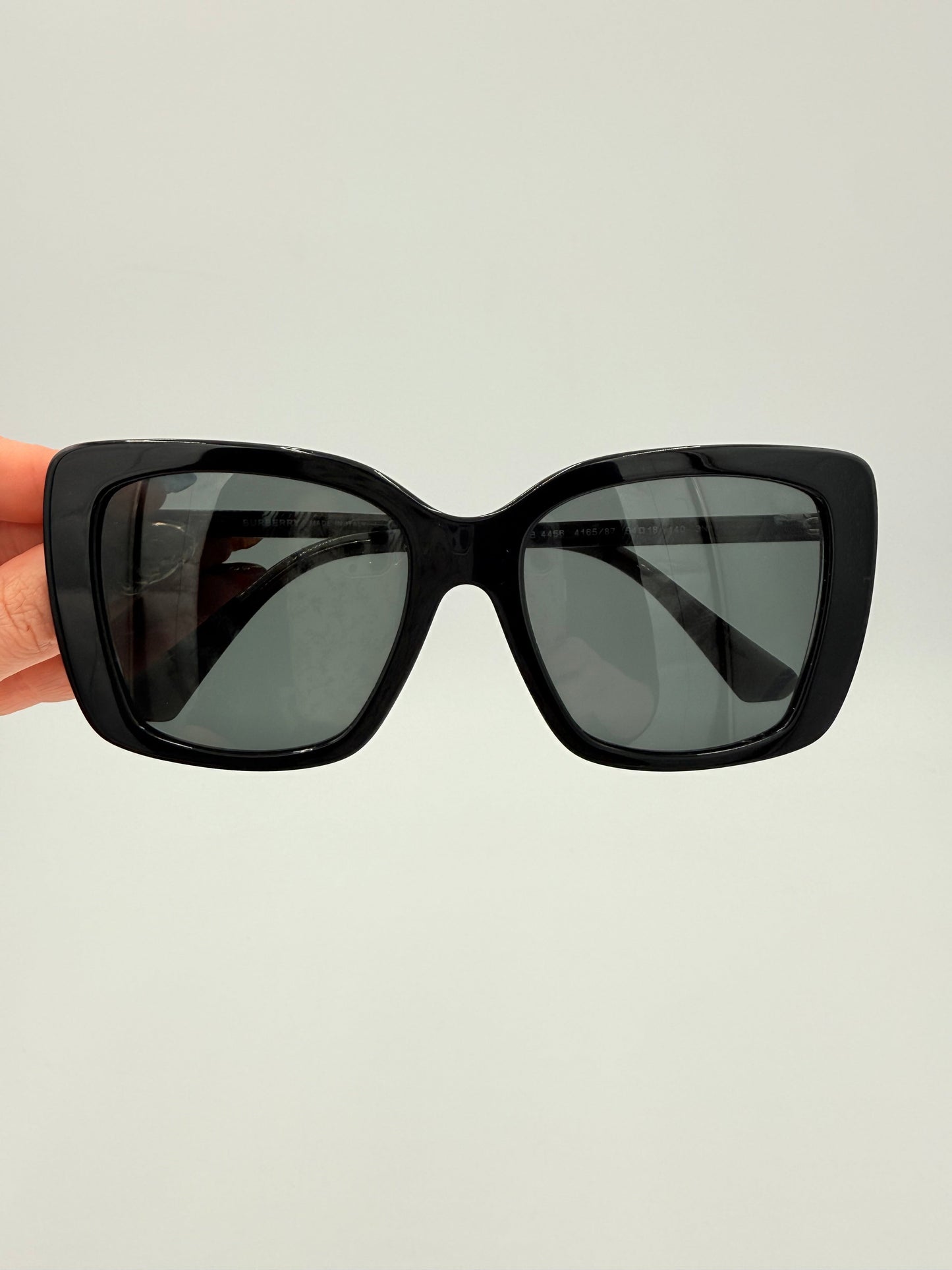 Sunglasses Luxury Designer By Burberry In Black, Size: