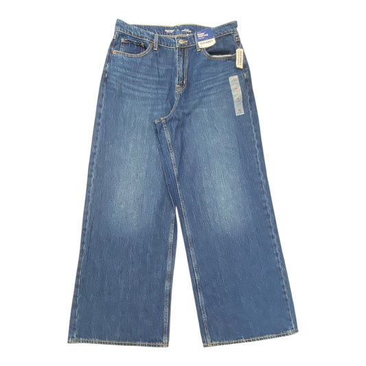 Jeans Wide Leg By Old Navy In Blue Denim, Size:12