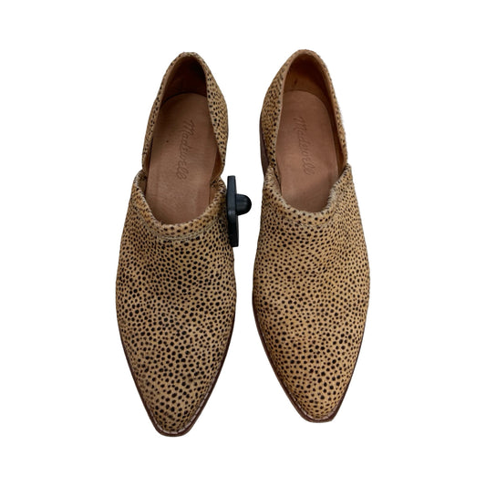 Boots Ankle Heels By Madewell In Animal Print, Size:7