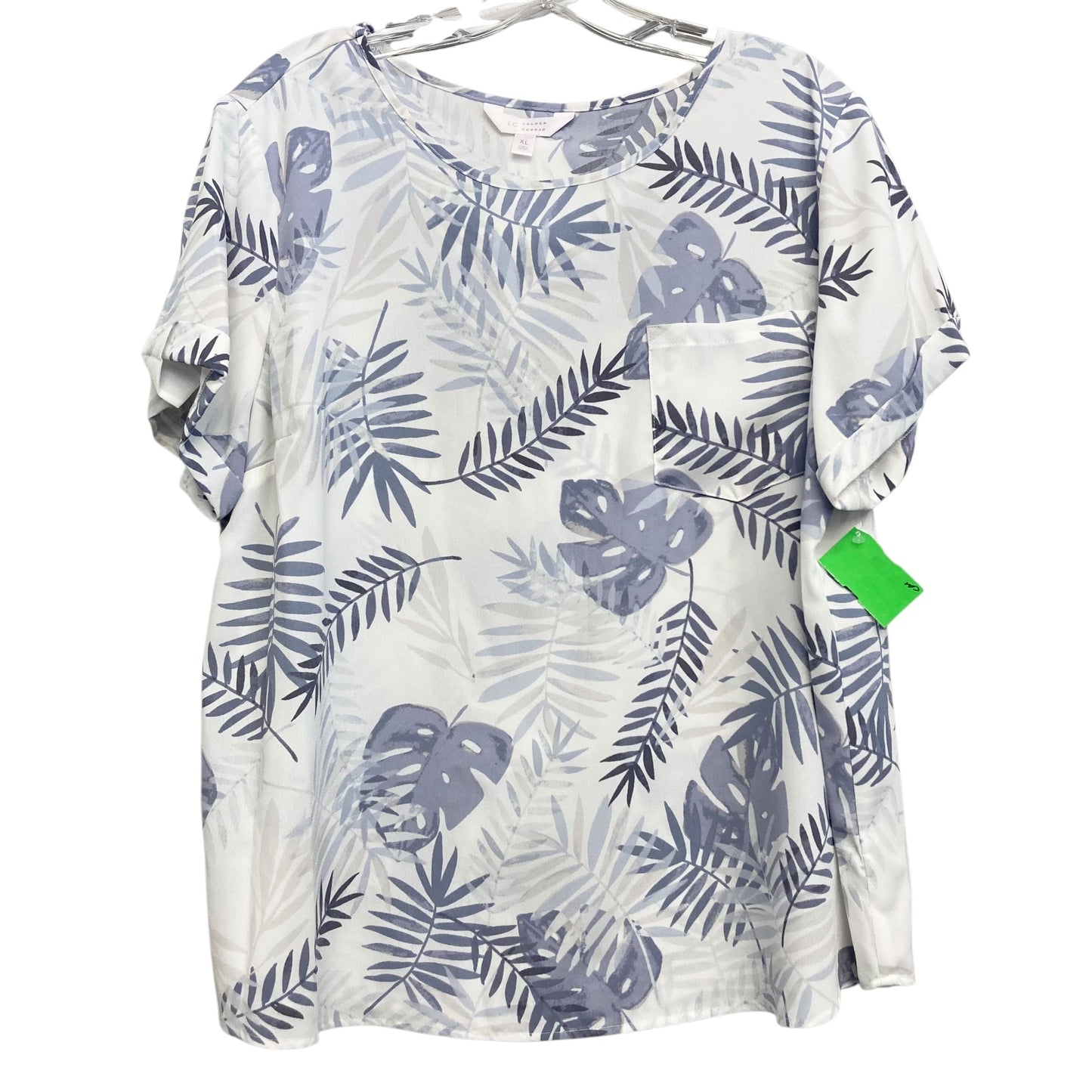 Top Ss By Lc Lauren Conrad In Tropical Print, Size:Xl