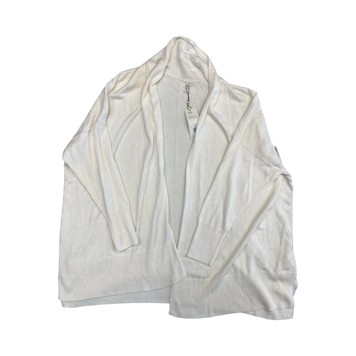 Sweater Cardigan By Calia In Cream, Size:1X
