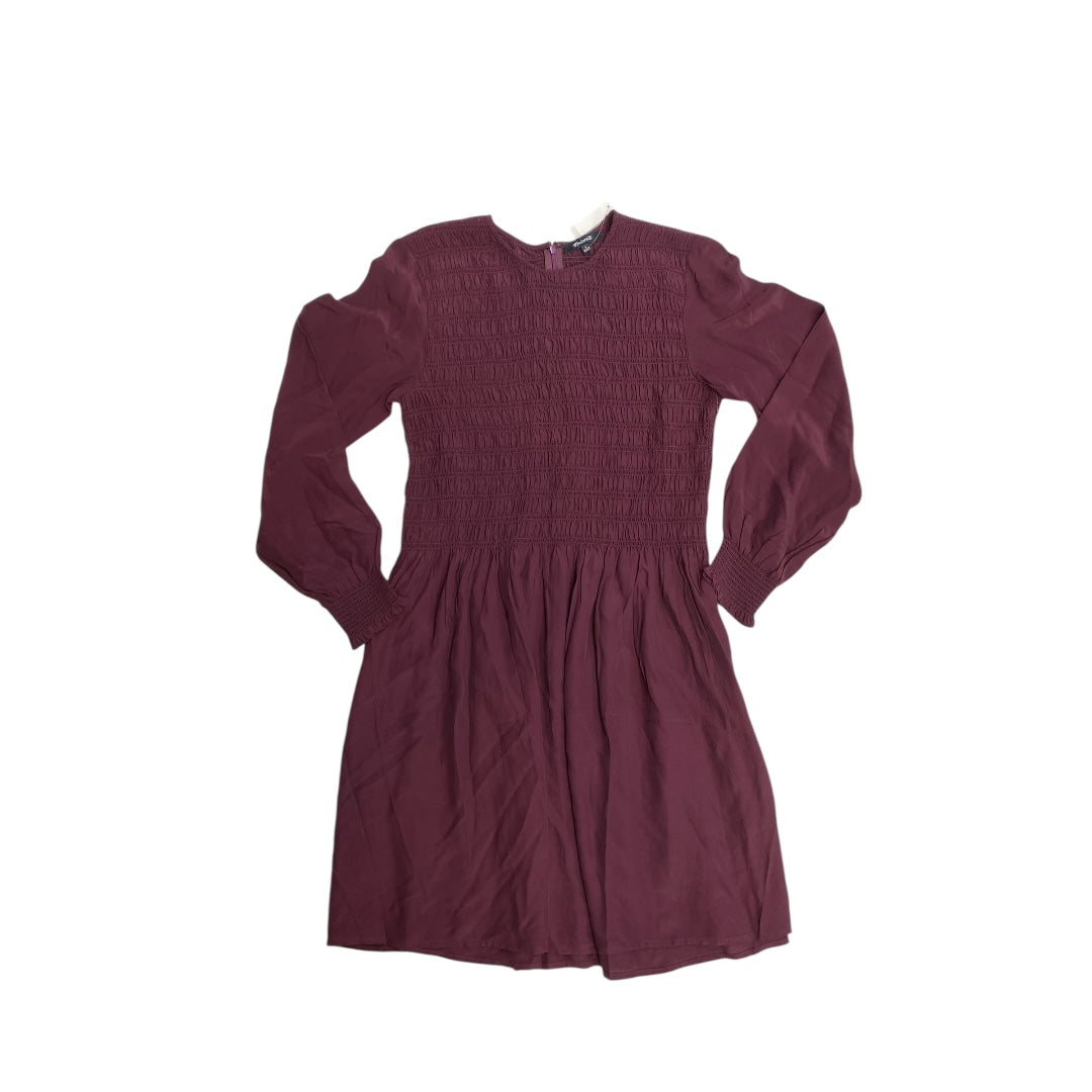 Dress Casual Midi By Madewell In Maroon, Size:L