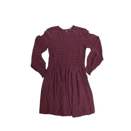 Dress Casual Midi By Madewell In Maroon, Size:L