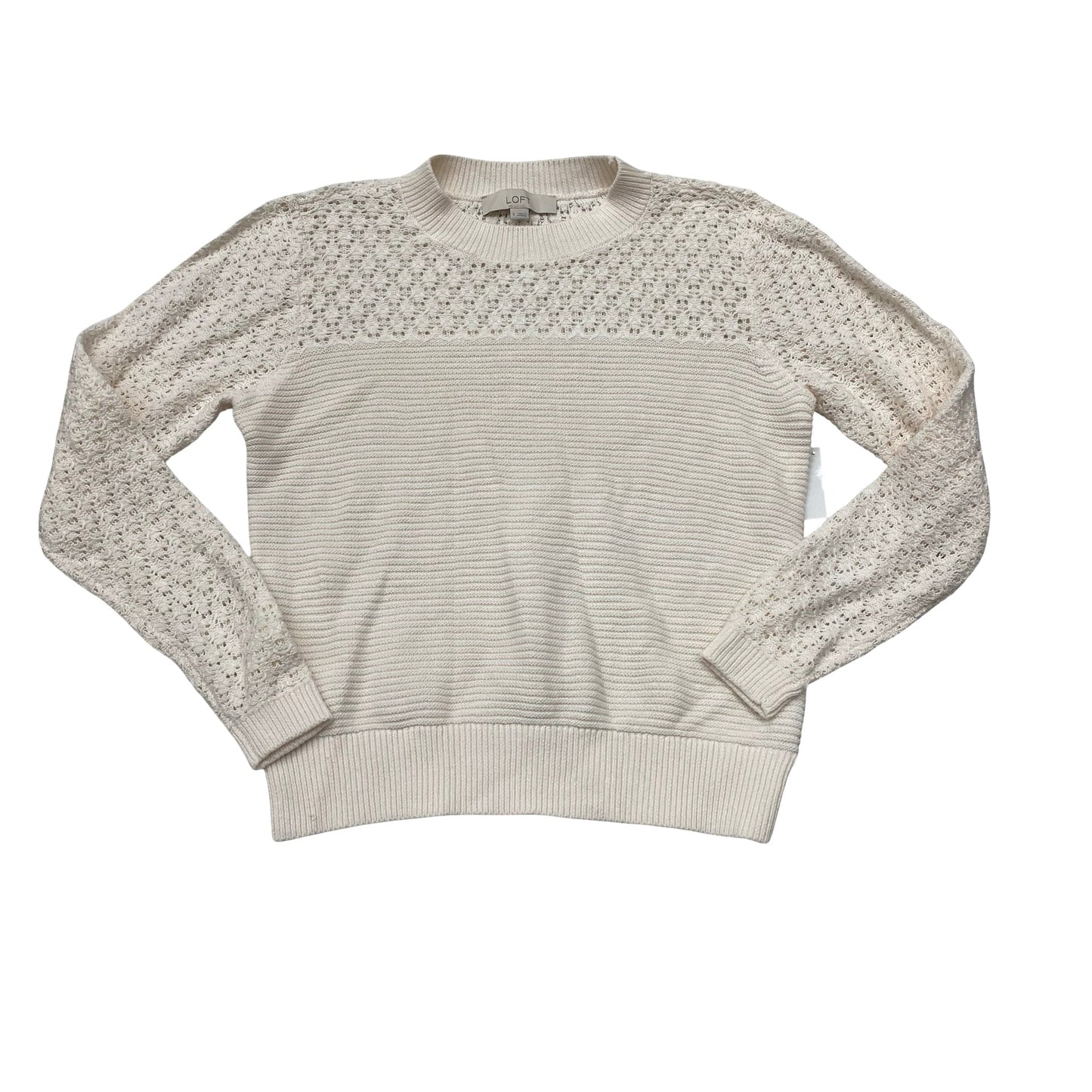 Sweater By Loft In Cream, Size:S