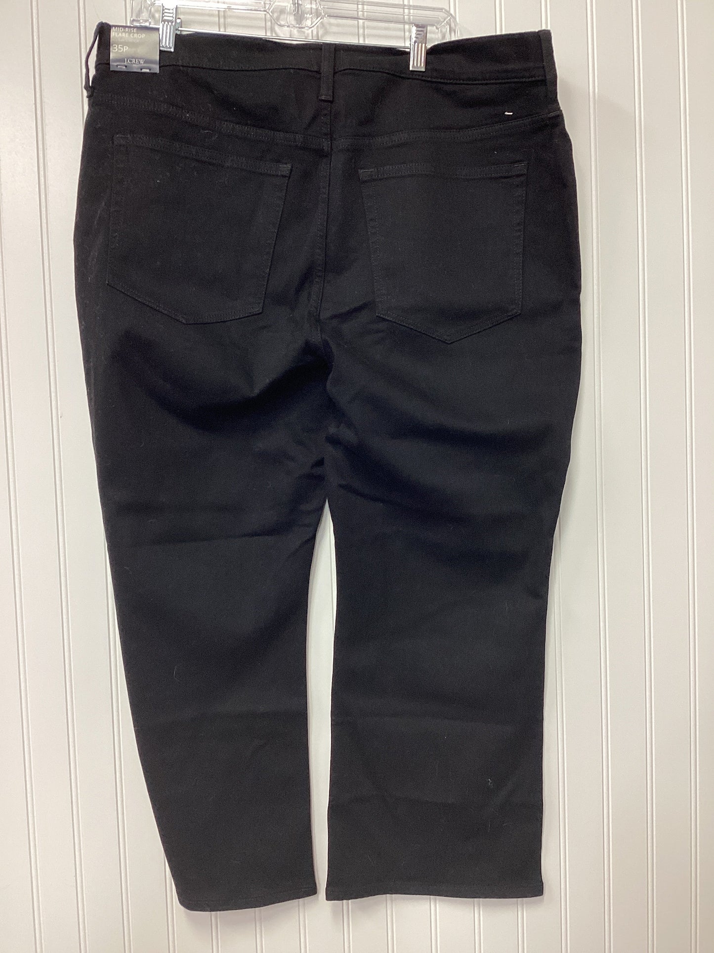 Jeans Boot Cut By J. Crew In Black Denim, Size:16