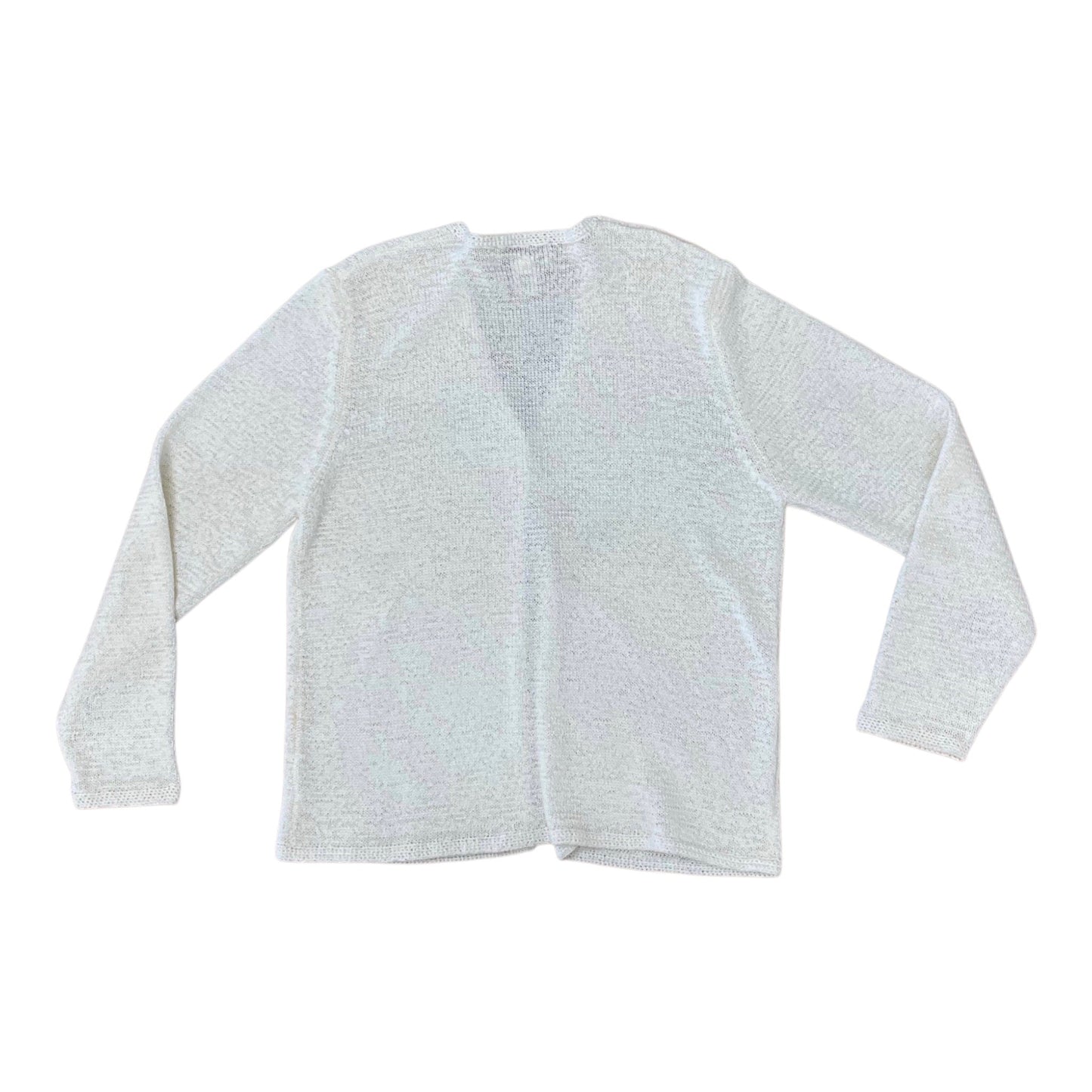 Sweater Cardigan By Pendleton In Cream, Size:L
