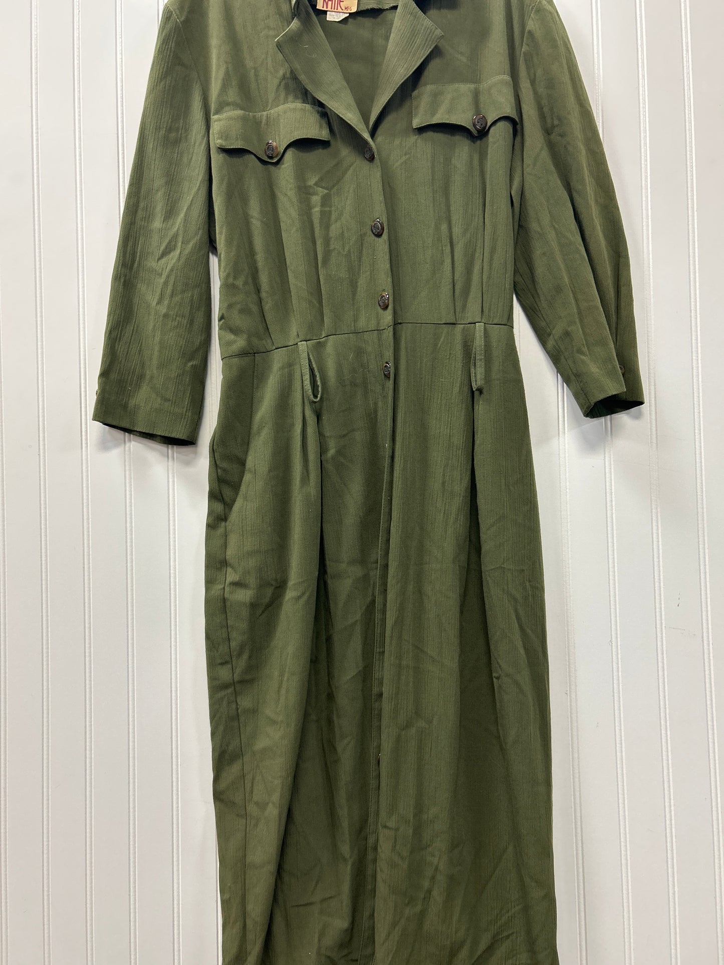 Dress Casual Maxi By Cmc In Green, Size:L