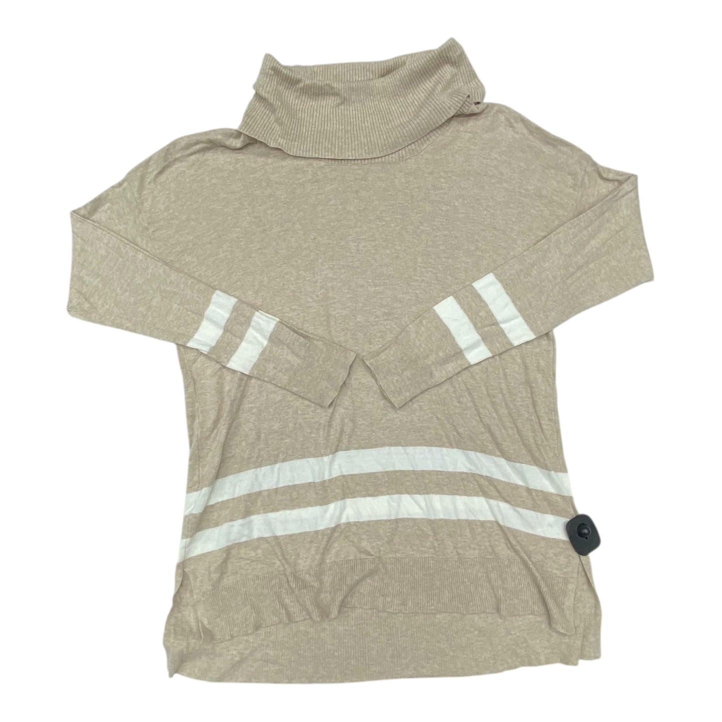 Sweater By Liz Claiborne In Tan & White, Size:L