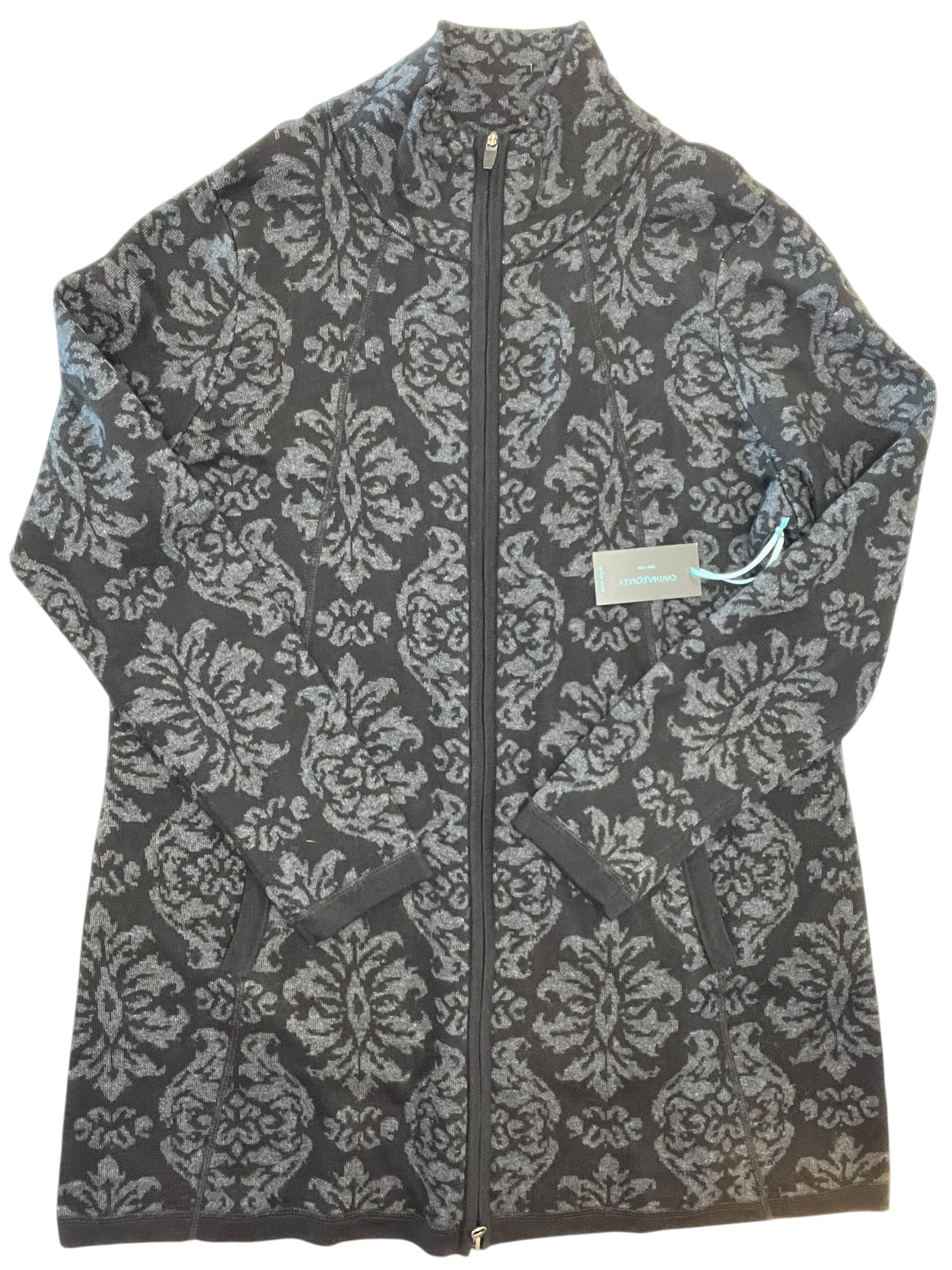 Cardigan By Cynthia Rowley In Black, Size:1X