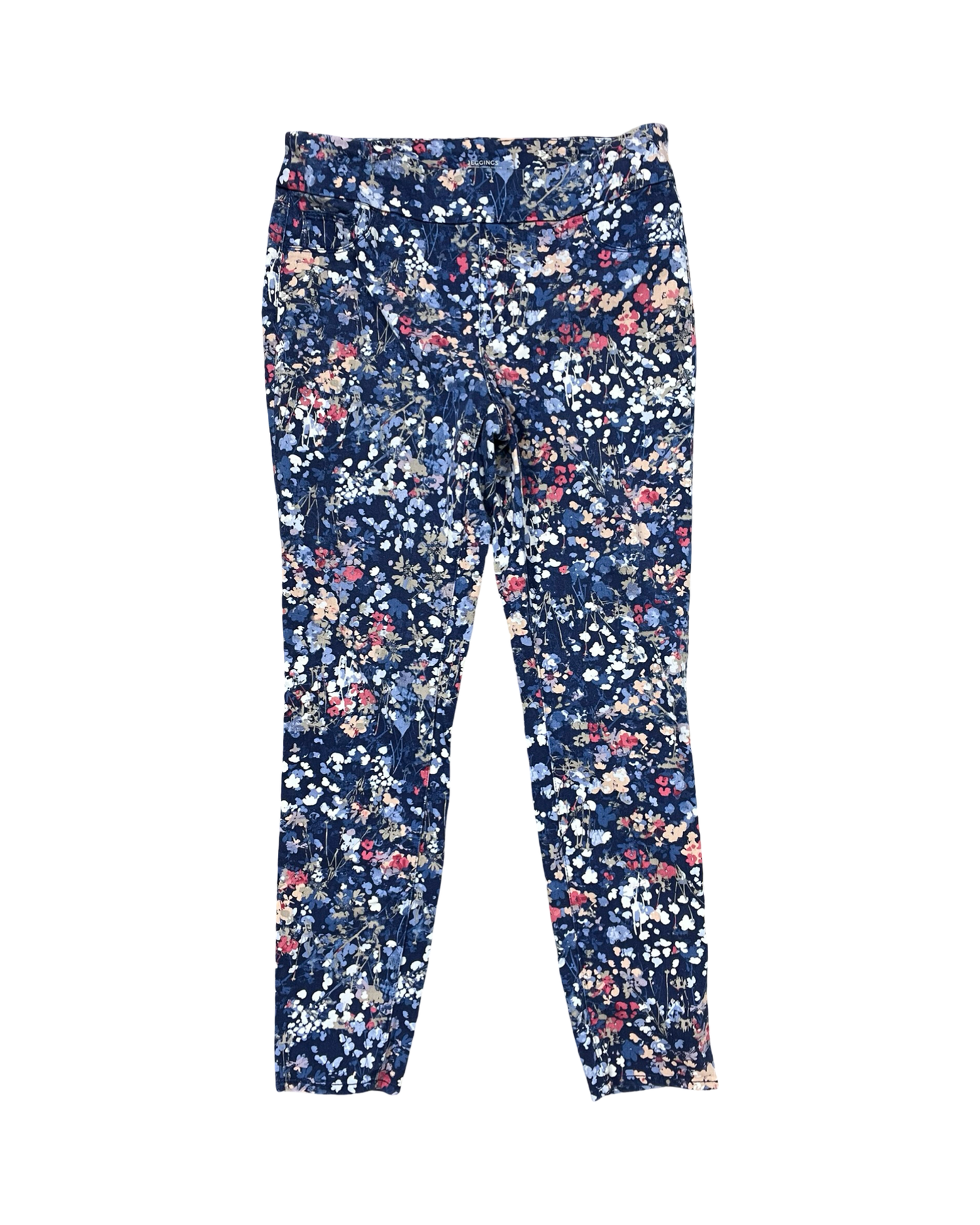 Jeans Straight By Chicos In Blue & Pink, Size:M