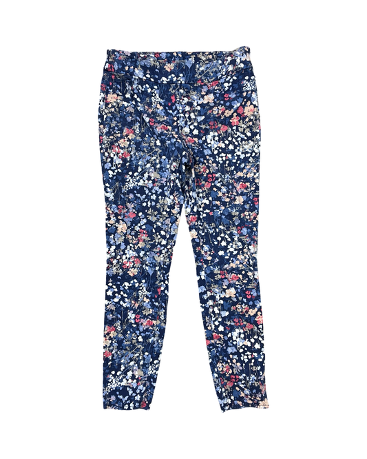 Jeans Straight By Chicos In Blue & Pink, Size:M
