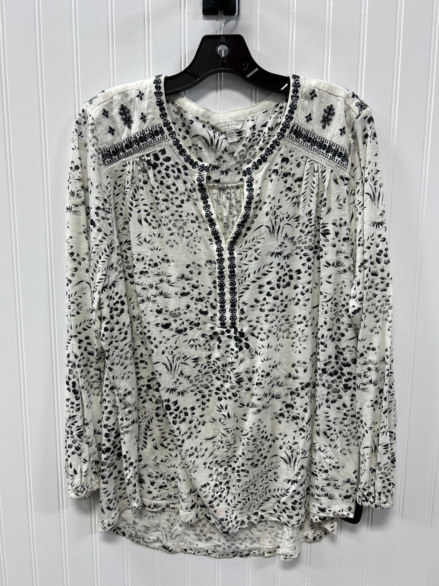 Top Ls By Lucky Brand In White, Size:1X