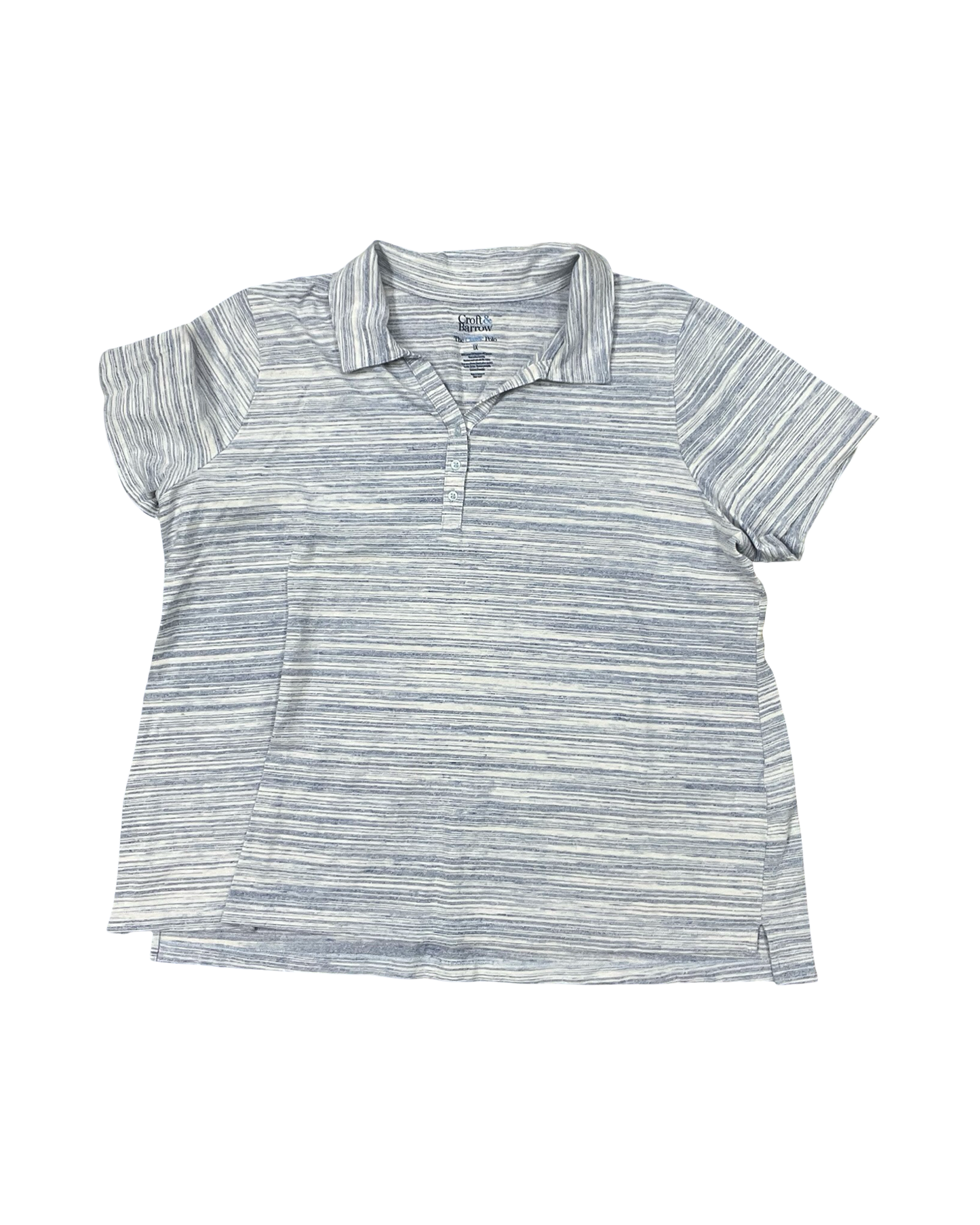 Top Ss By Croft And Barrow In Blue, Size:1X