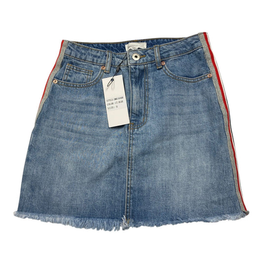 Skirt Mini & Short By Cmc In Blue Denim, Size:S