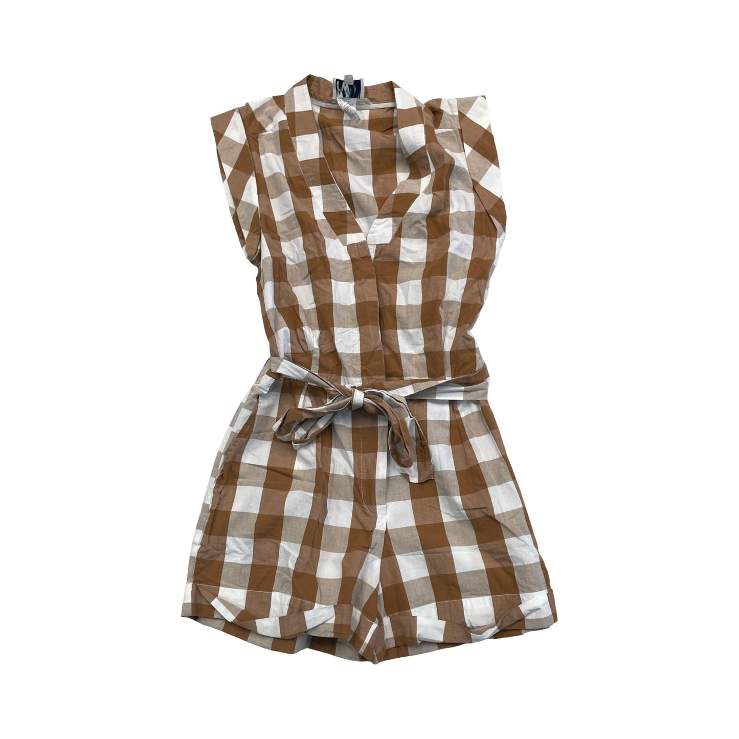 Romper By Cmc In Brown & White, Size:S