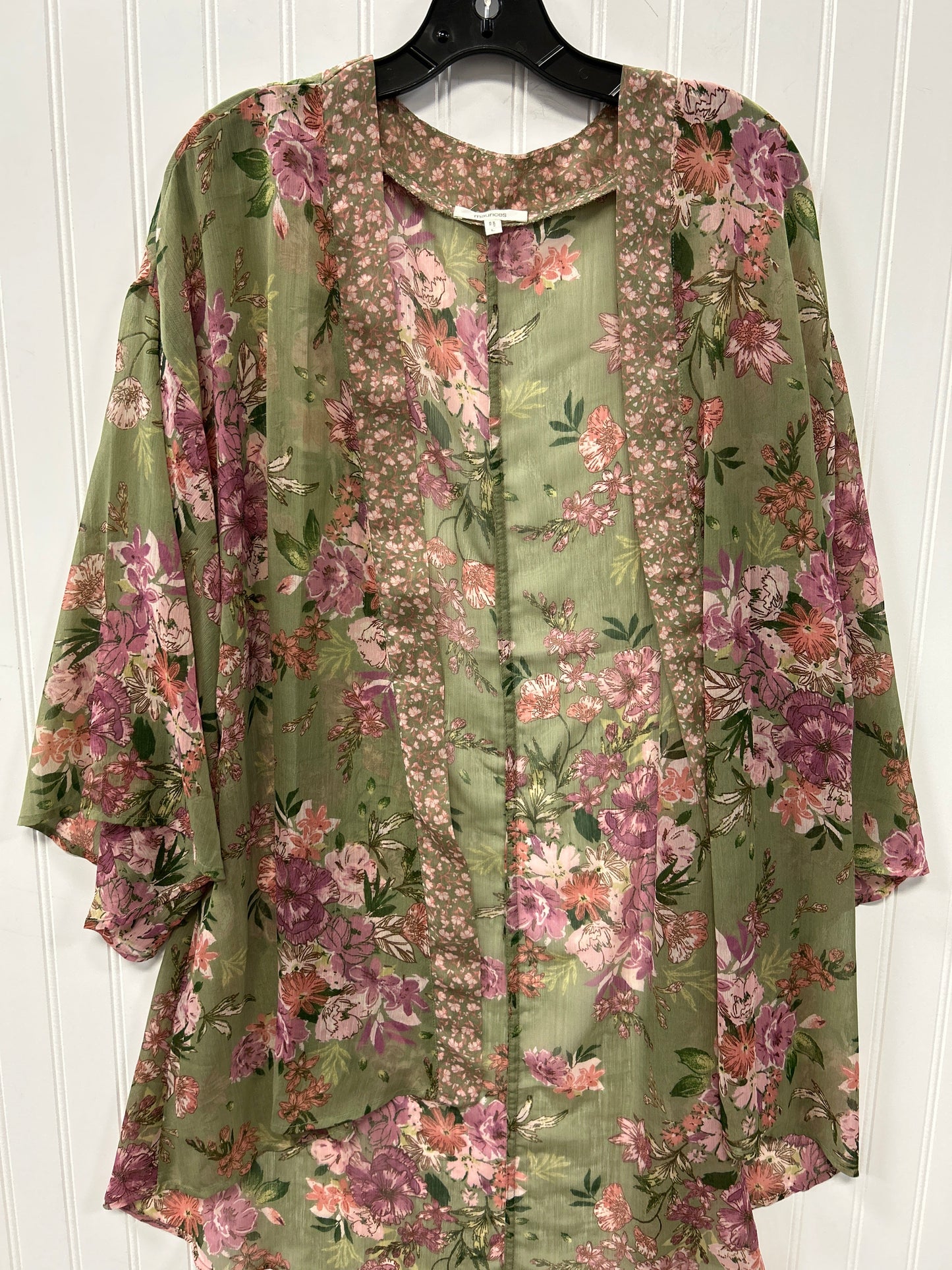 Kimono By Maurices In Floral Print, Size:L