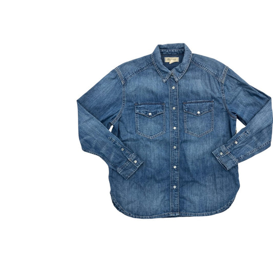 Top Ls By Madewell In Blue Denim, Size:M
