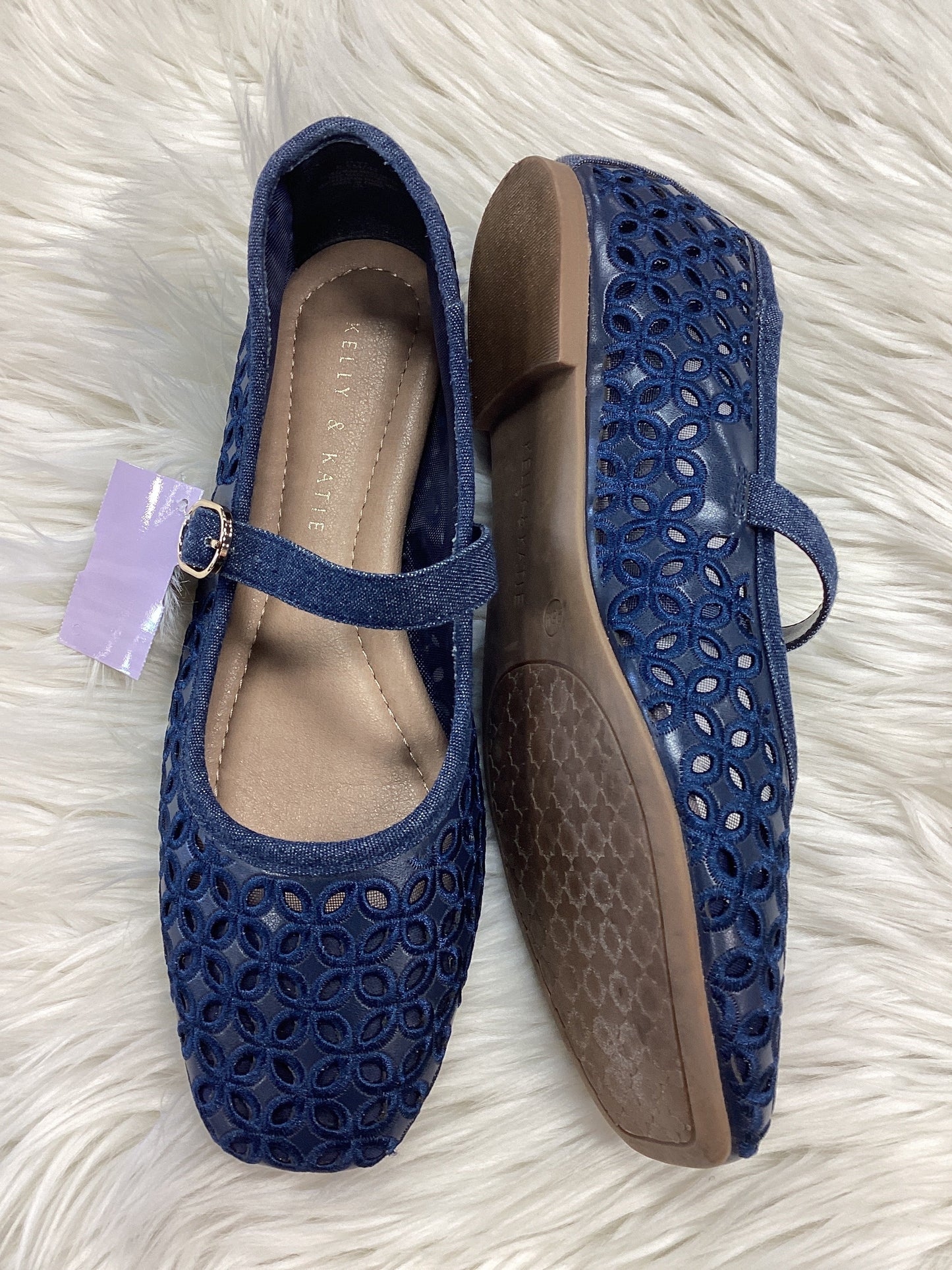 Shoes Flats By Kelly And Katie In Navy, Size:9.5