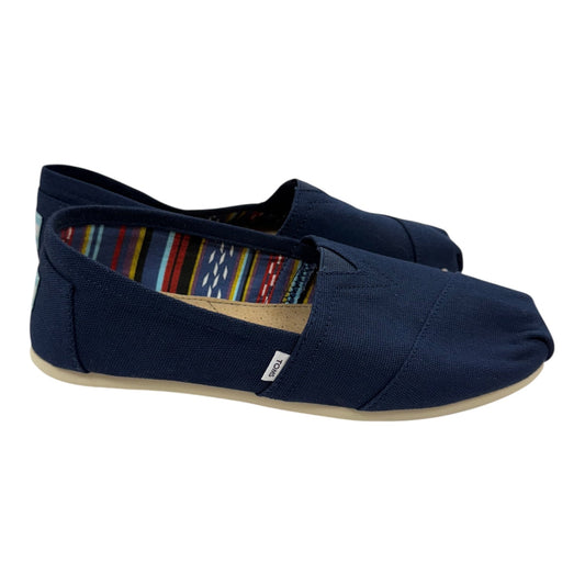 Shoes Flats By Toms In Navy, Size:8