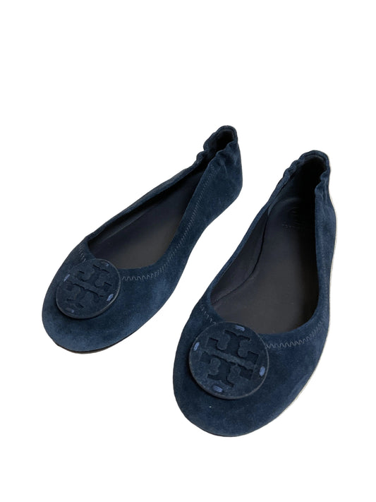 Shoes Designer By Tory Burch In Navy, Size:7