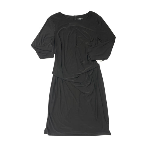 Dress Party Midi By Simply Vera In Black, Size:1X