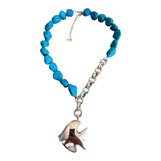 Necklace Charm By serefina In Green