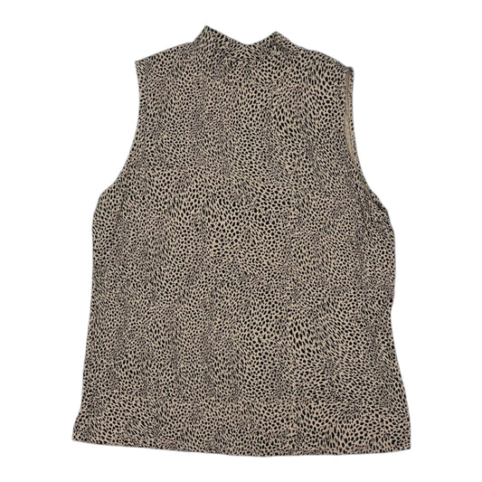 Top Sleeveless By Apt 9 In Animal Print, Size:Xl