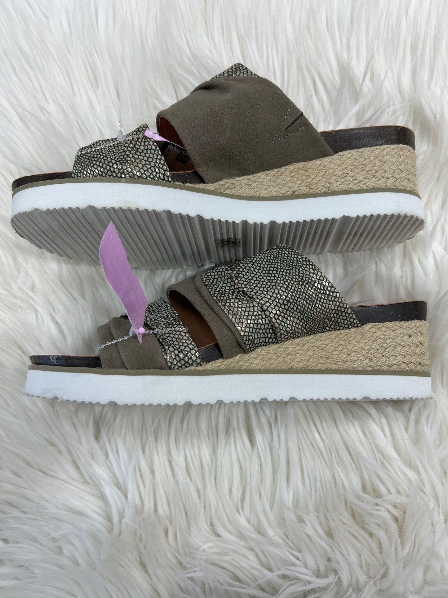 Sandals Heels Block By Corkys In Tan, Size:9