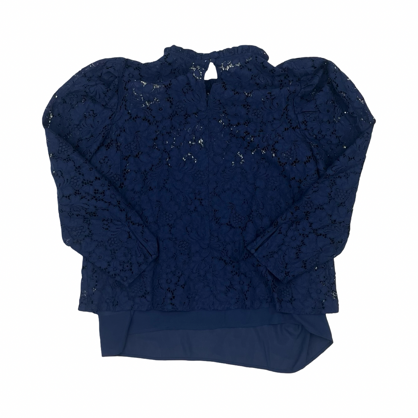 Blouse Ls By Express In Blue, Size:L
