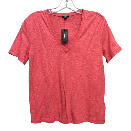 Top Ss Basic By Express In Coral, Size:Xs
