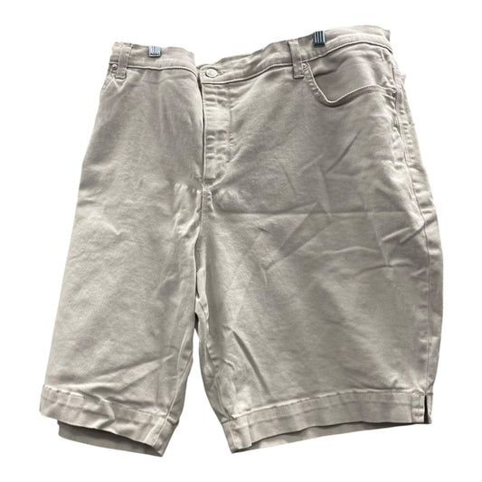 Shorts By Gloria Vanderbilt In Beige, Size:20